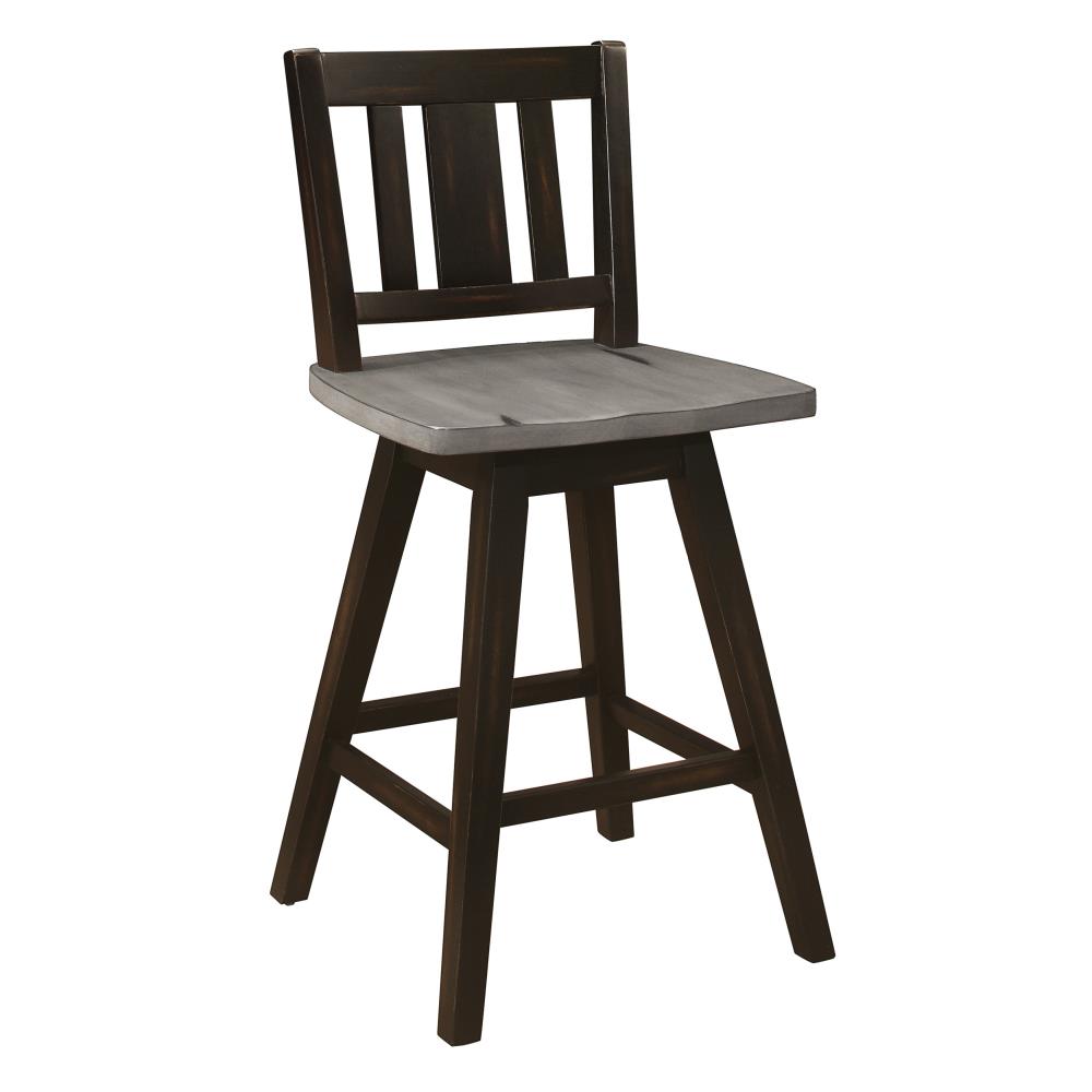 Set of 2 Wooden Kitchen Chairs with Swivel Function