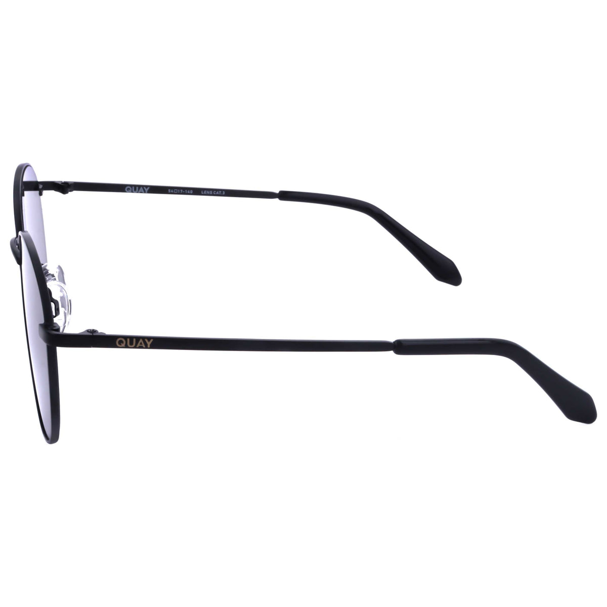 Quay Unisex 48mm Black Sunglasses LOOP-ME-IN-BLK-48