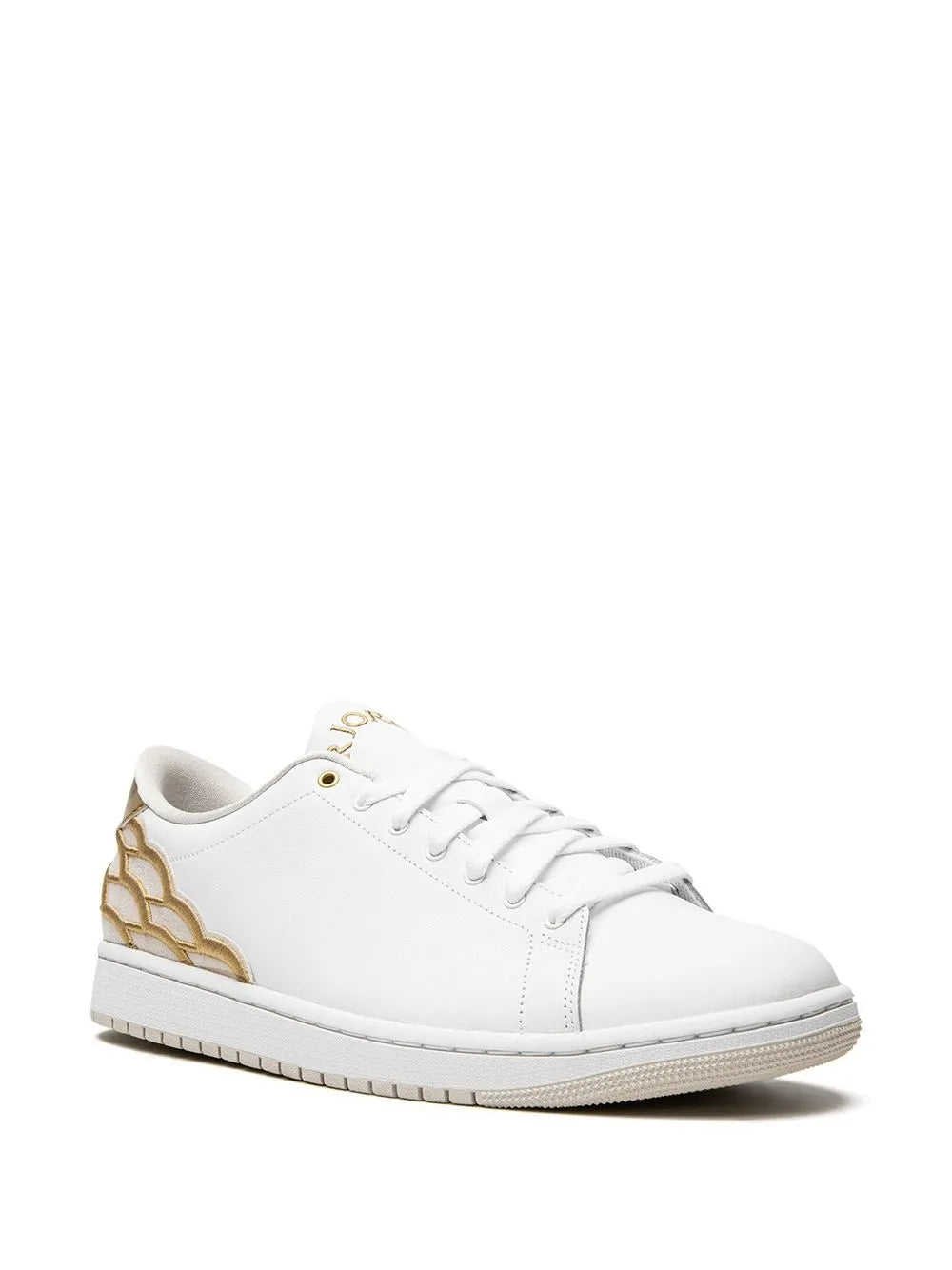 Air Jordan 1 Centre Court White/Metallic Gold/Light Ore Sneakers