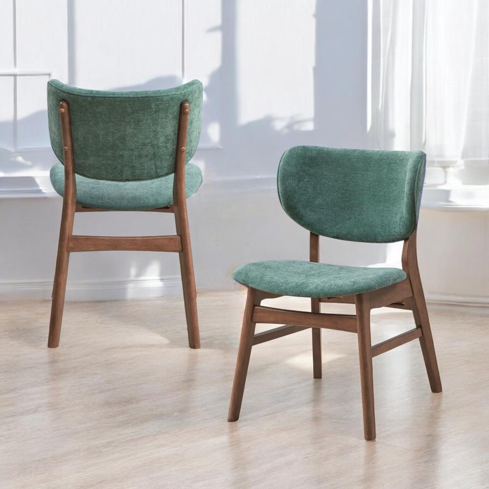 Classic Side Chairs with Cushioned Seats and Wooden Frames