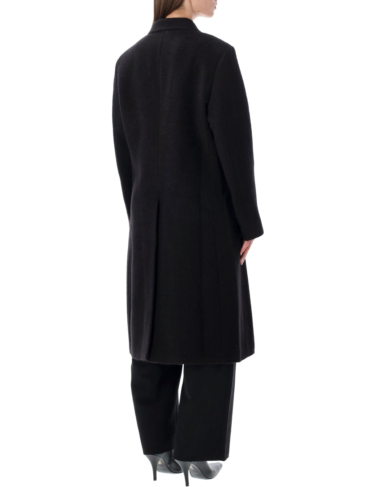 Double-Breasted Mid-Thigh Coat