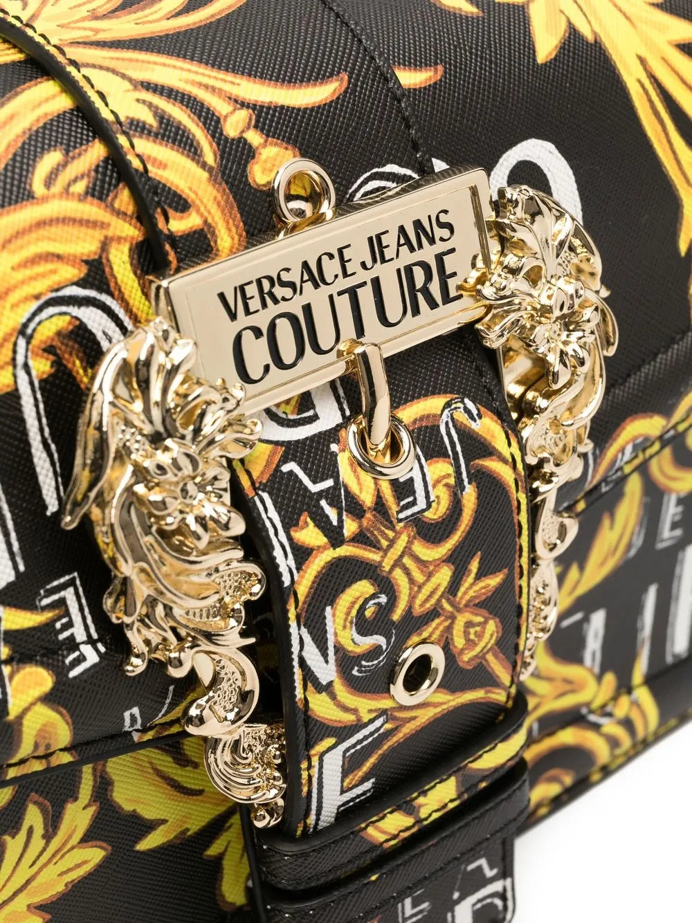 Versace Jeans CoutureBarocco-print buckle-detail crossbody bag