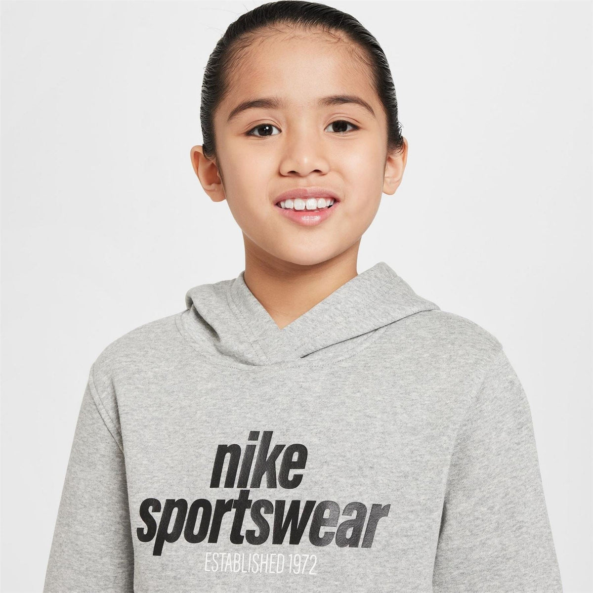Nike Text Graphic Hooded Long Sleeve Sweatshirt