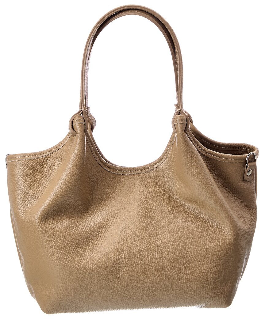 Italian Leather Top Handle Tote