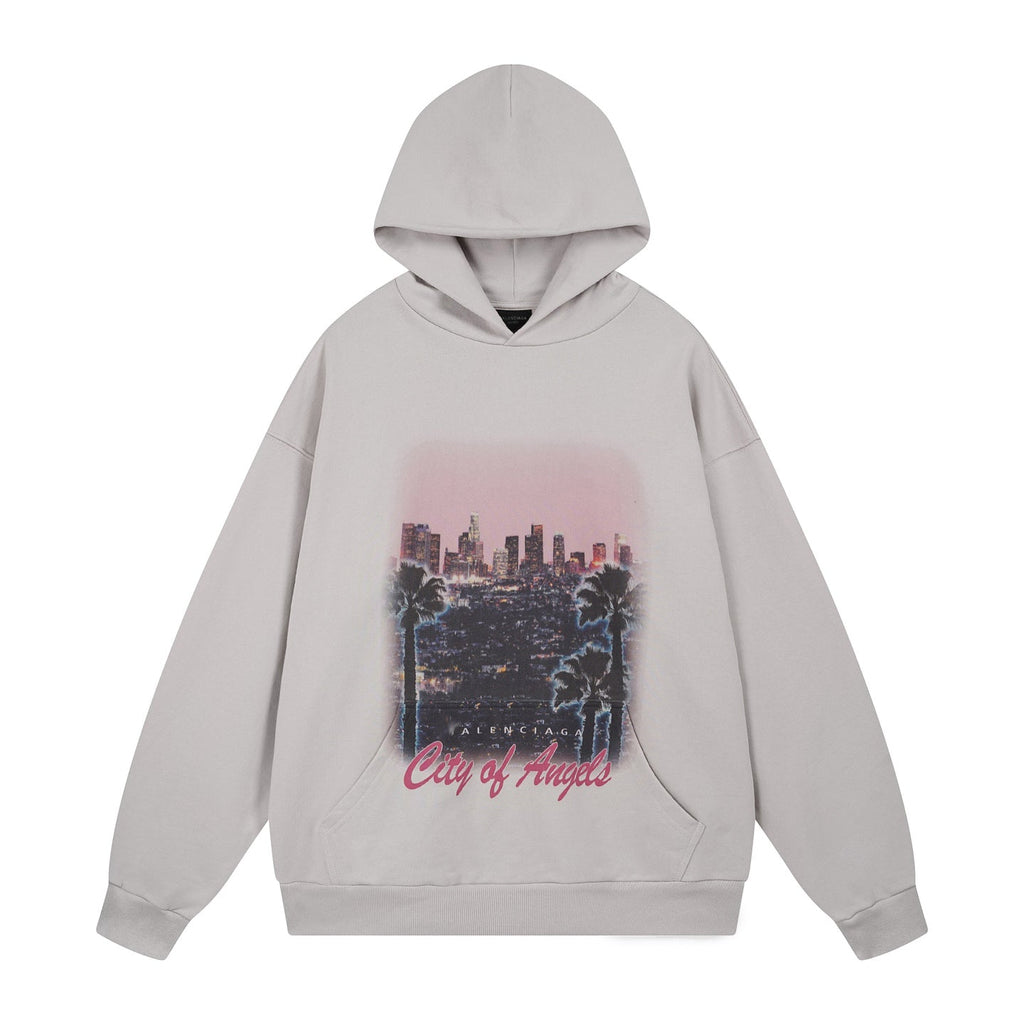 Balenciaga Print Loose Fit Hoodie