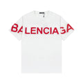 Balenciaga Wrap-Around Logo T-Shirt in White & Red