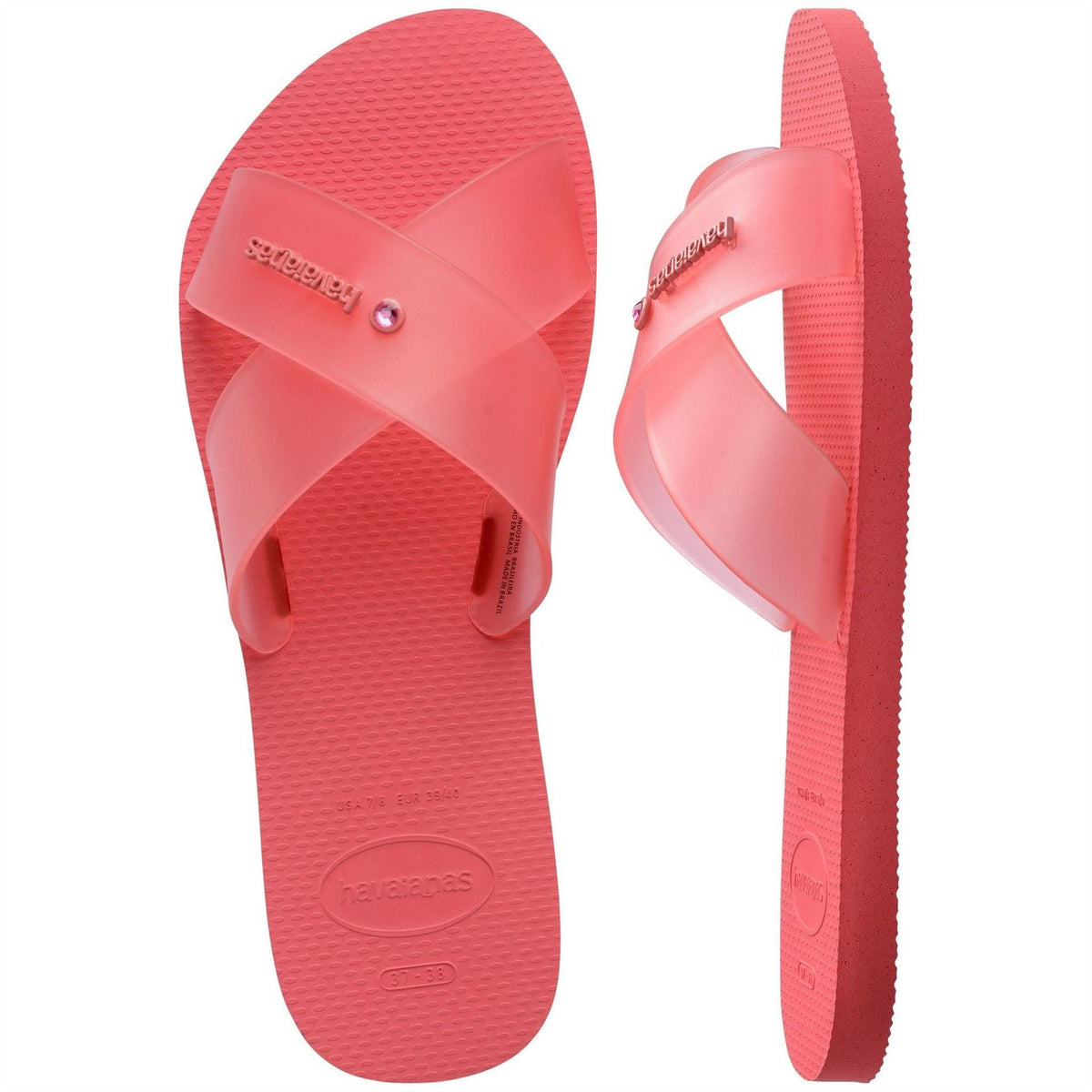 Havaianas Womens Aqua Jelly Flip Flops