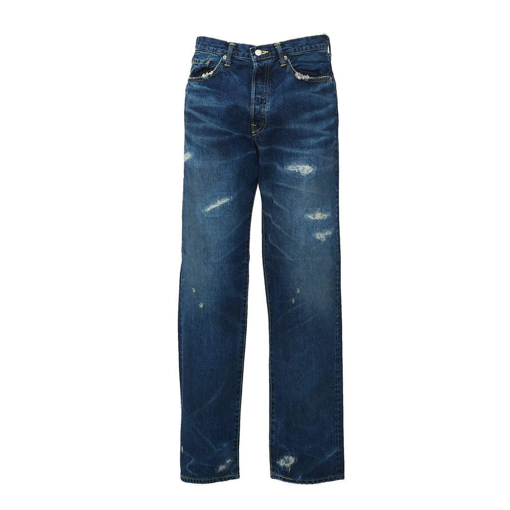 Loose Fit Distressed Denim Jeans