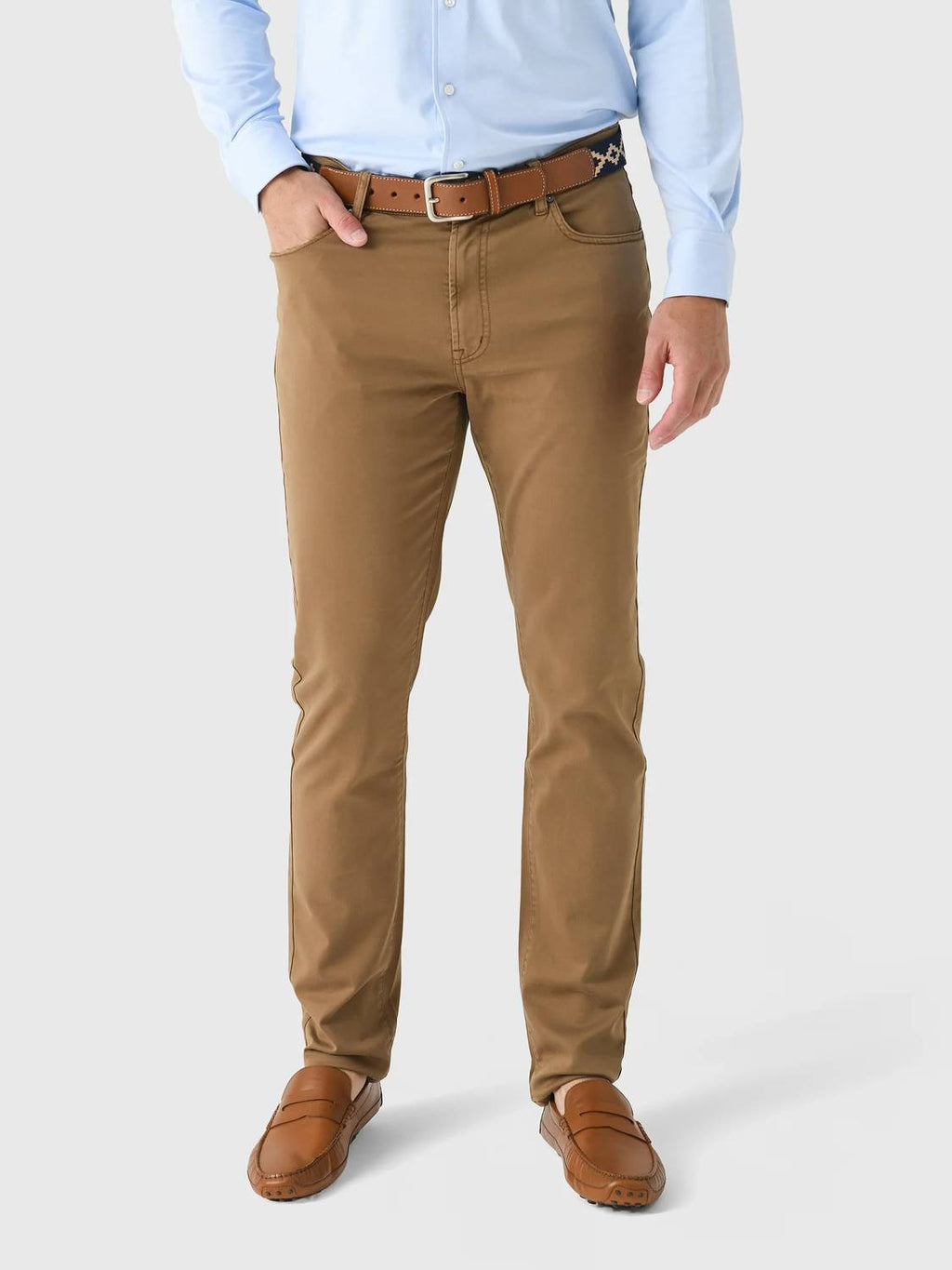 Vintage Flex Terry 5-Pocket Pants In Caramel