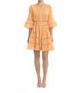Monaco Short Dress In Plain Orange