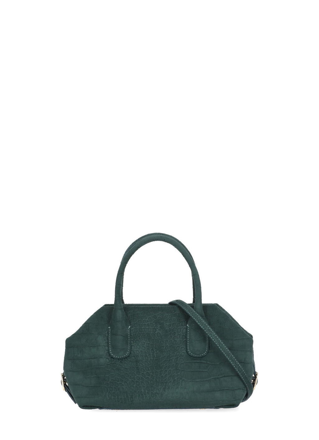 Green Talia Trank Small Croco Pattern Shoulder Bag