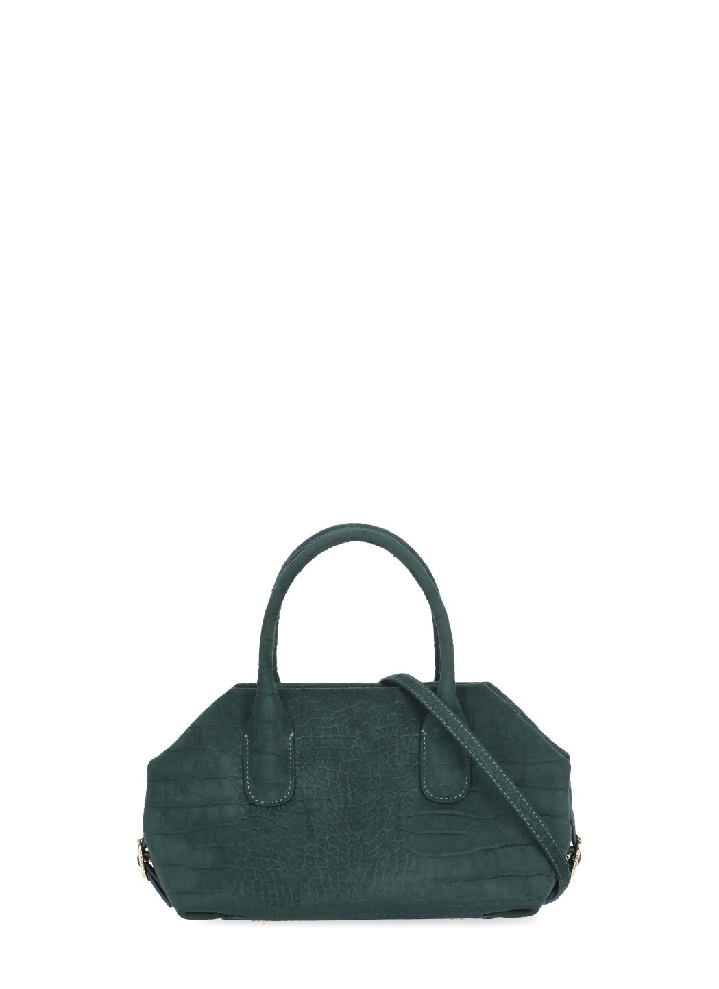 Green Talia Trank Small Croco Pattern Shoulder Bag