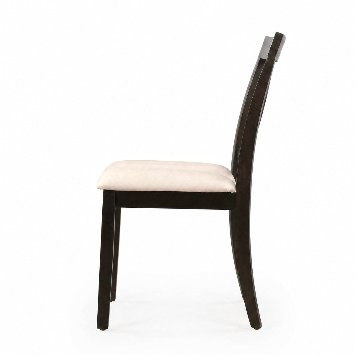 Rubberwood Dining Chairs with Upholstered Cushions