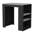 Kitchen Island with Three-Side Storage Shelves