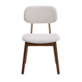 Set of 2 Wooden Upholstered Dining Chairs