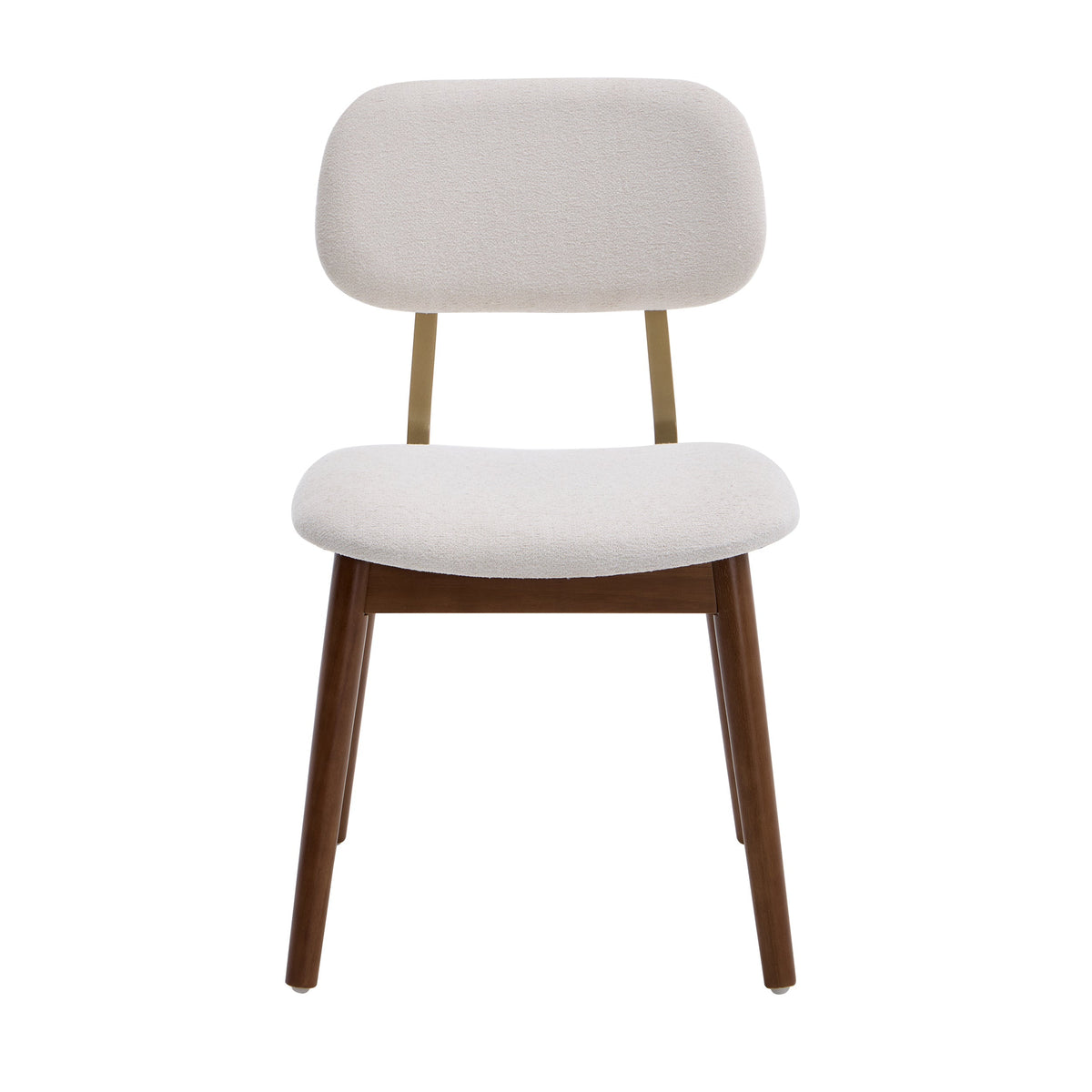 Set of 2 Wooden Upholstered Dining Chairs
