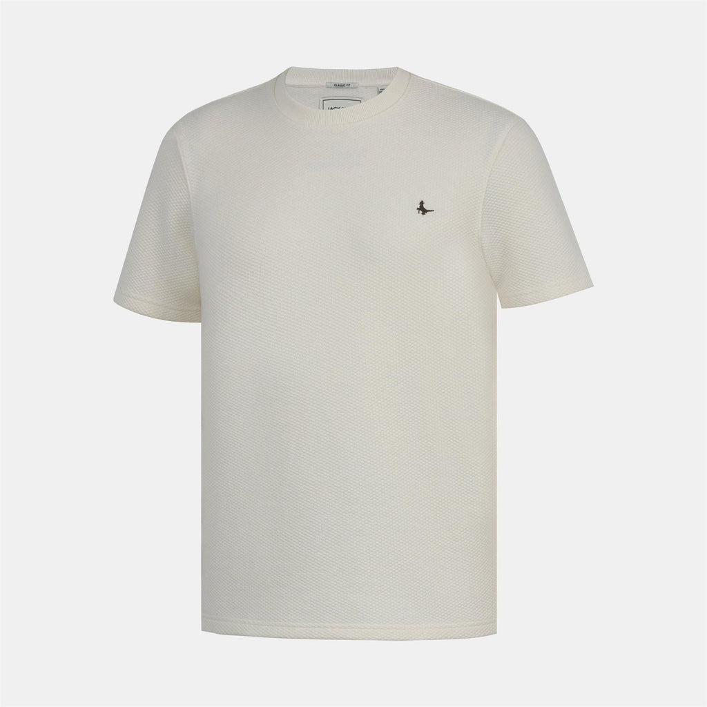 Jack Wills JW Bubble Texture Cotton Short Sleeve Crew Neck Oversized T Shirt