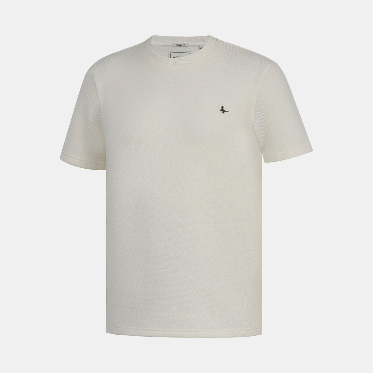 Jack Wills JW Bubble Texture Cotton Short Sleeve Crew Neck Oversized T Shirt