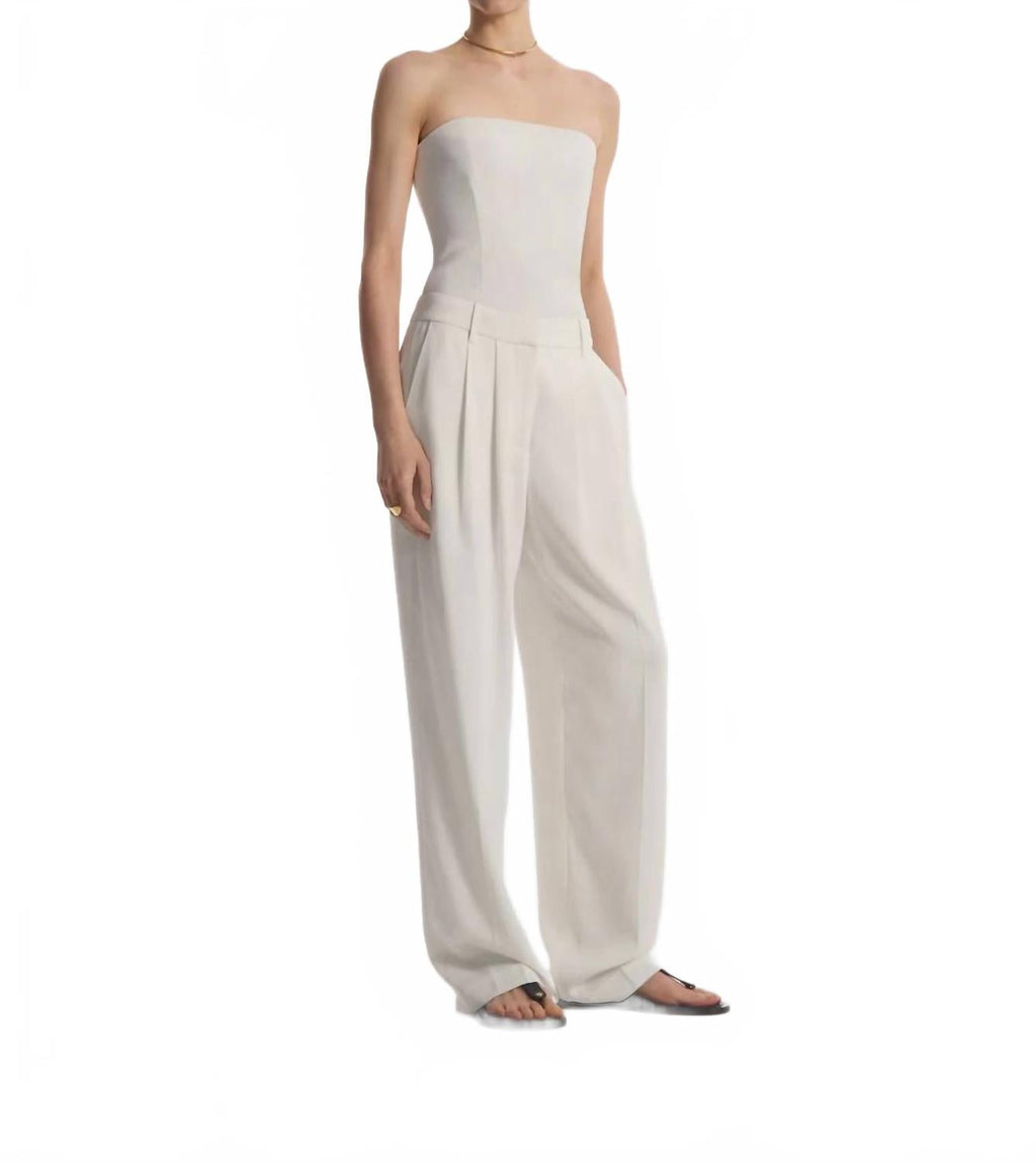 Strapless Bustier Top In Ivory