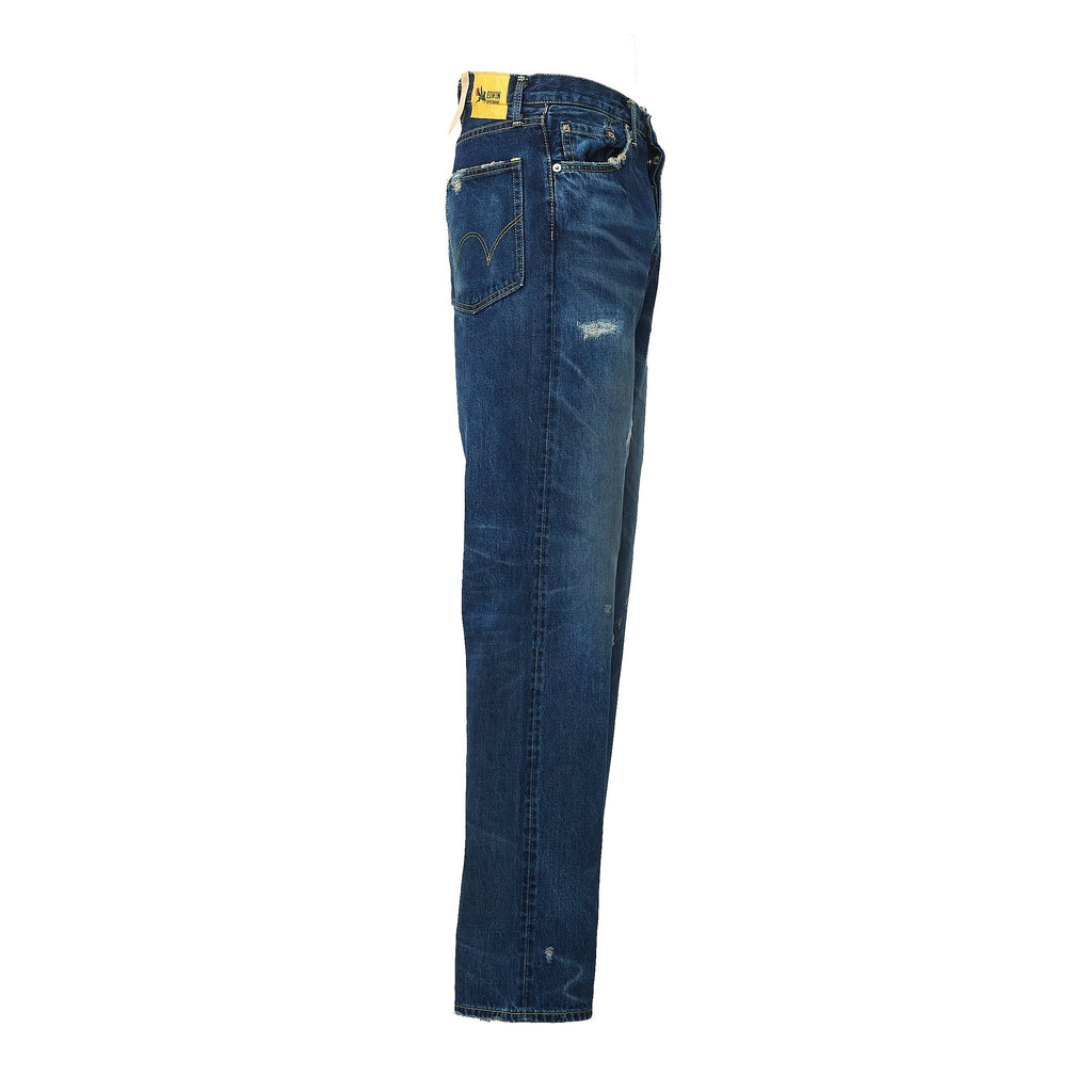 Loose Fit Distressed Denim Jeans
