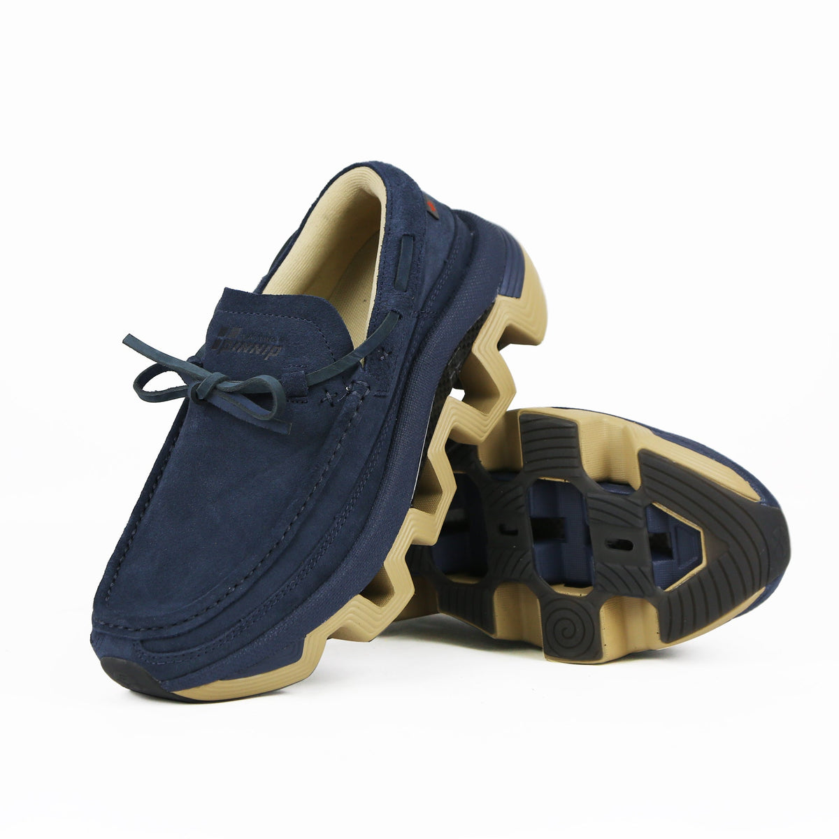 Pinnip Men's Genuine Suede Snow Loafers
