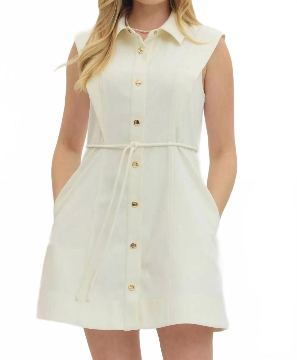 Helen Mini Dress In Cream