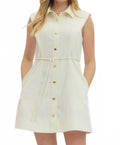 Helen Mini Dress In Cream