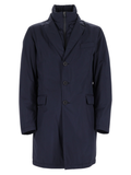 Tailored Blue Three-Button Polyester Jacket