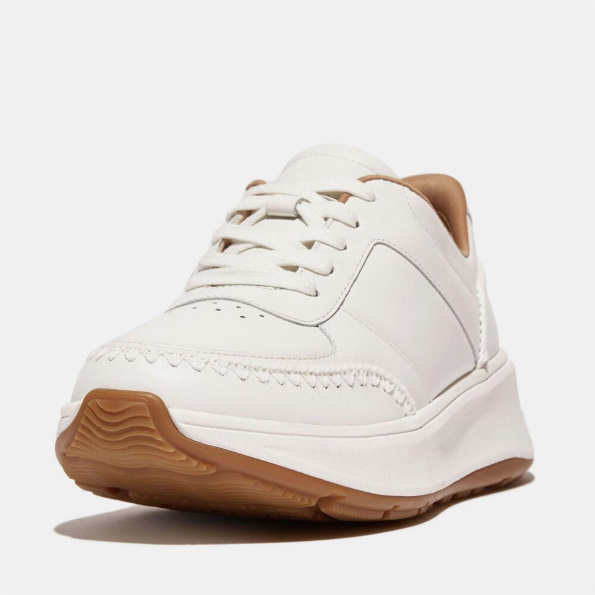 Fit Flop Mode Crochet Stitch Leather Flatform Trainers
