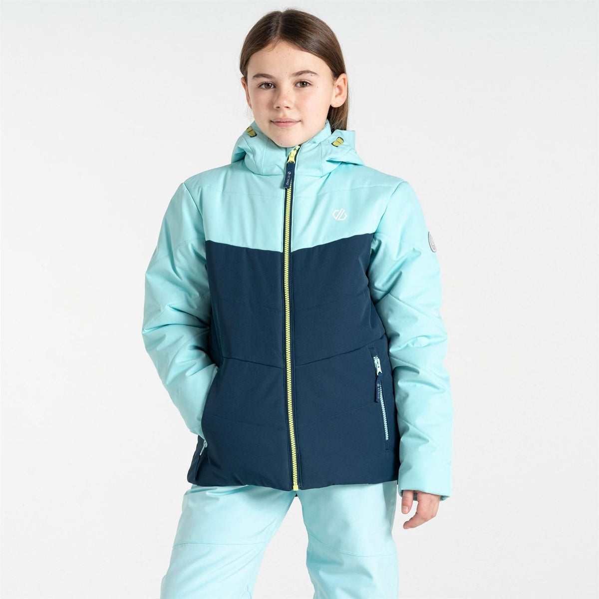 Dare 2b Color Block Hooded Zipped Pocket Ski Jacket