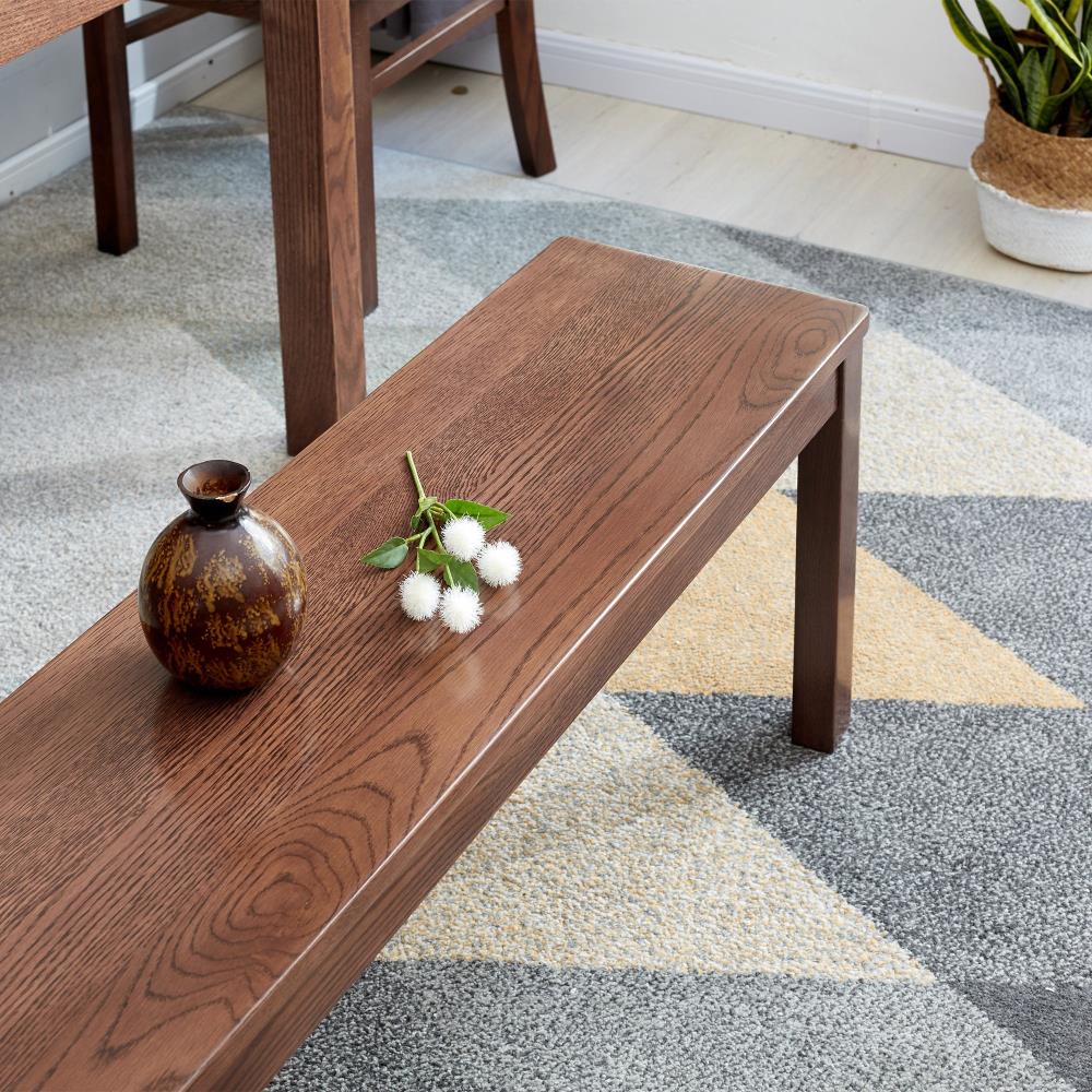 Modern Solid Wood Dining Bench with Sturdy Construction