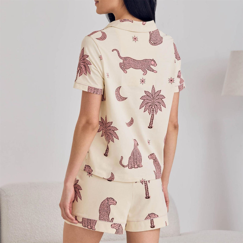 Chelsea Peers Collared Neck Short Sleeve Pyjama Set