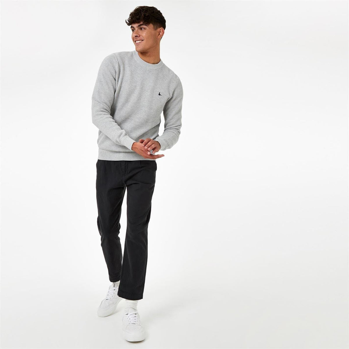 Jack Wills Mens Linus Seed Stitch Crew Neck Jumper