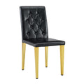 Elegant Dining Chairs with Buckle Backrest