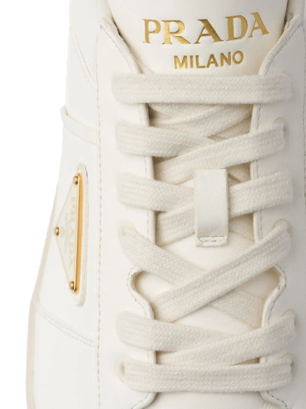 Prada Downtown Leather Sneakers