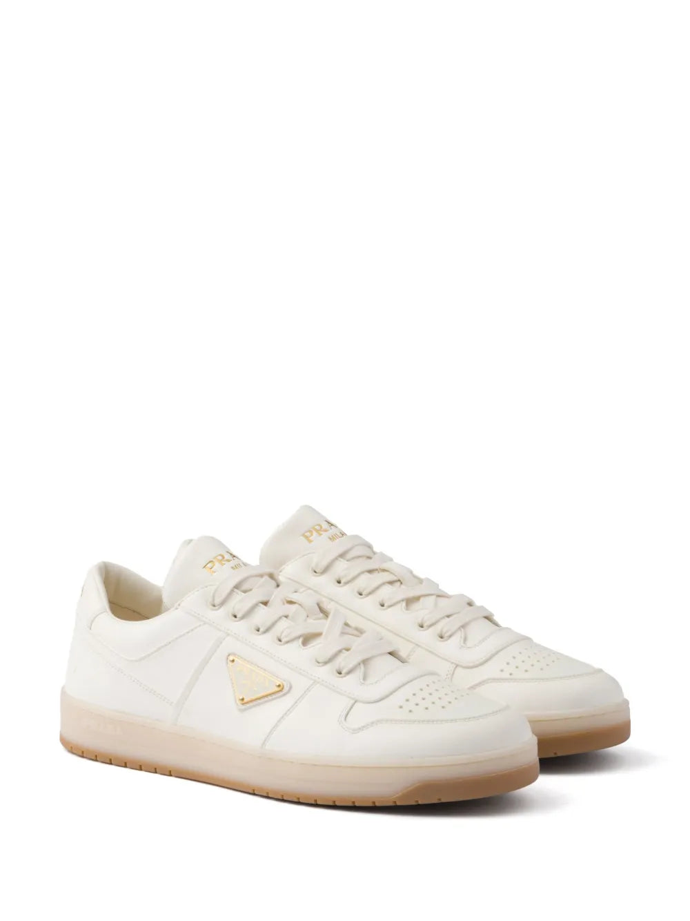 Prada Downtown Leather Sneakers