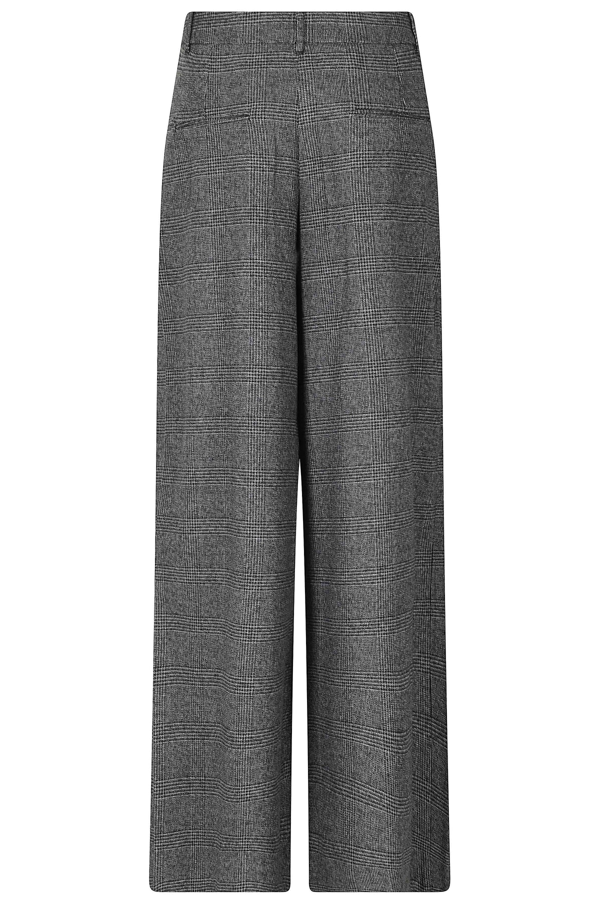 Wide-Leg Pants With Sculptural Side Detailing