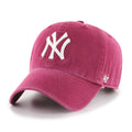 47 Brand New York Yankees Clean Up Strapback Hat in Cardinal | Men