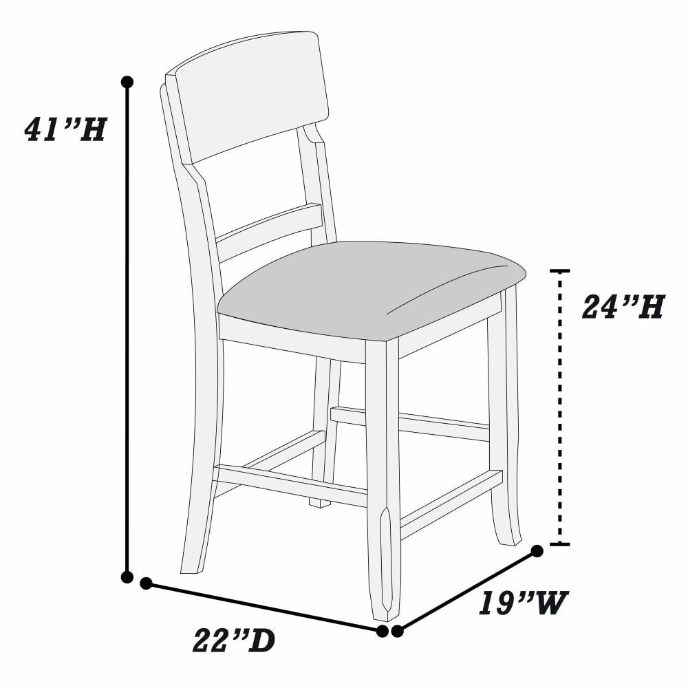 Wooden Counter Height Dining Chairs