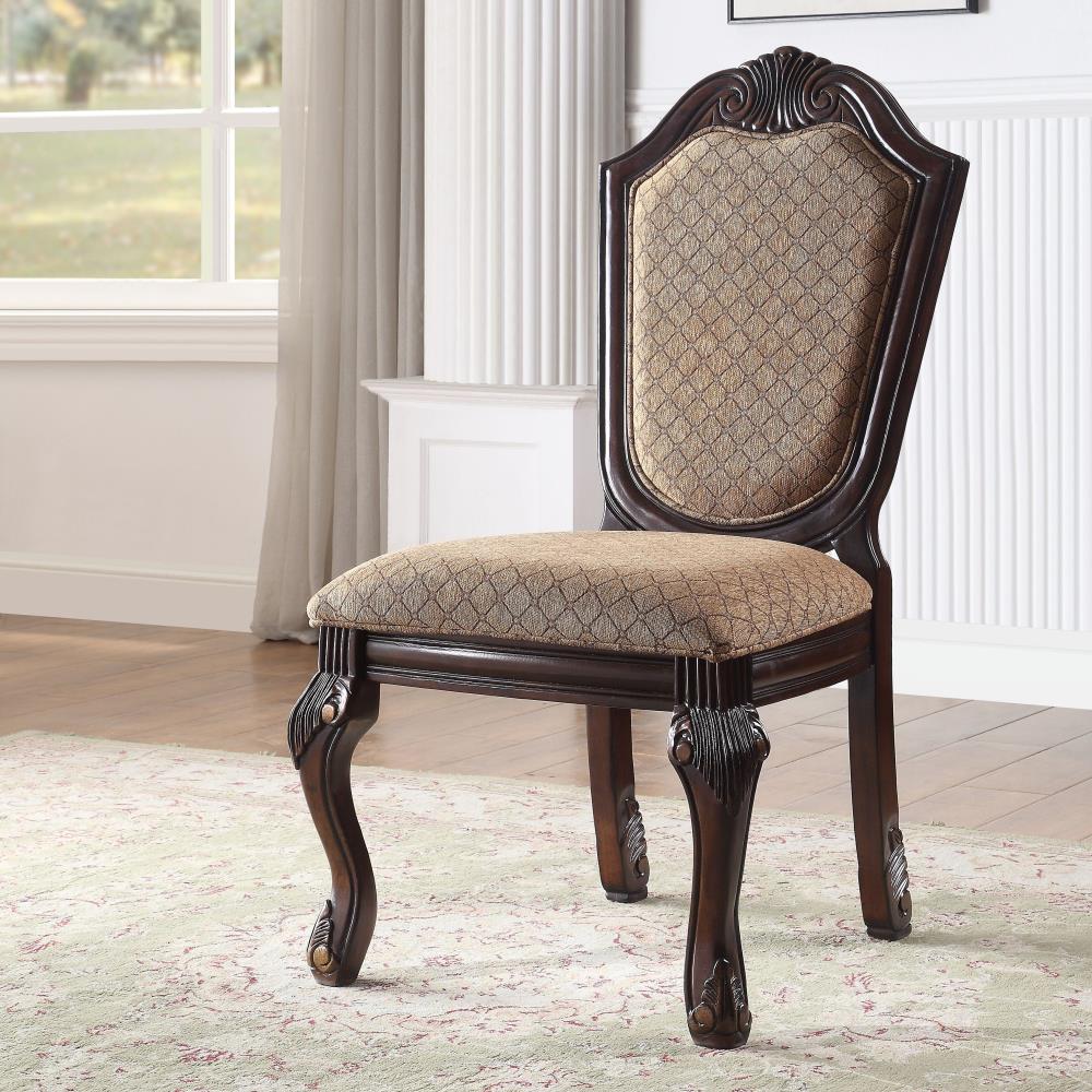 Traditional Dining Chairs with Welt-Trim Cushions