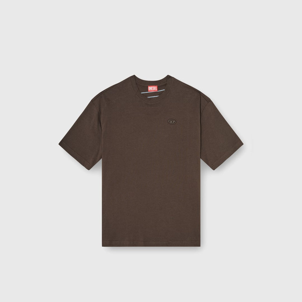 T-shirt with maxi oval D embroidery