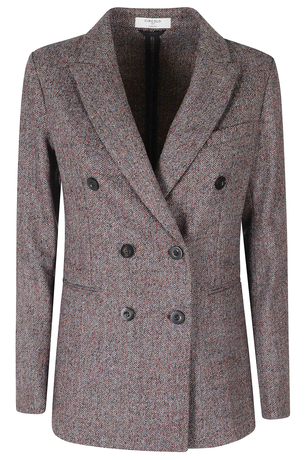 Luxury Tweed Structured Double-Breasted Jacket