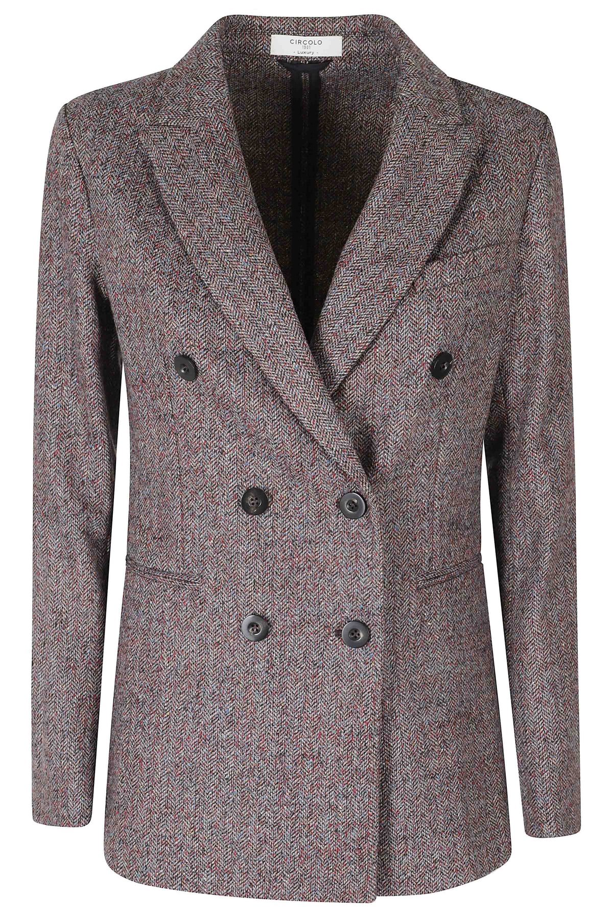 Luxury Tweed Structured Double-Breasted Jacket