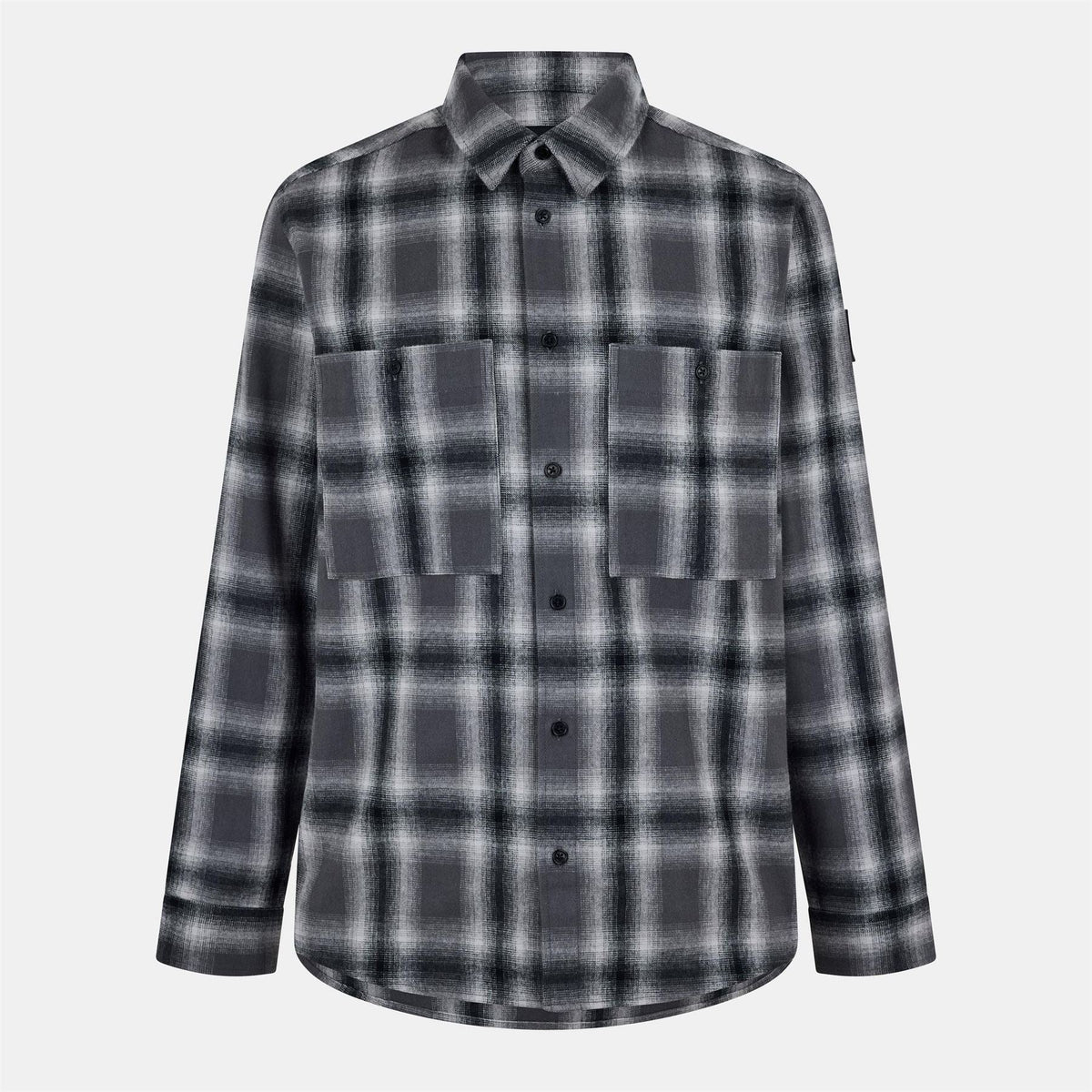Belstaff Mens Outpost Long Sleeve Patterned Shirt