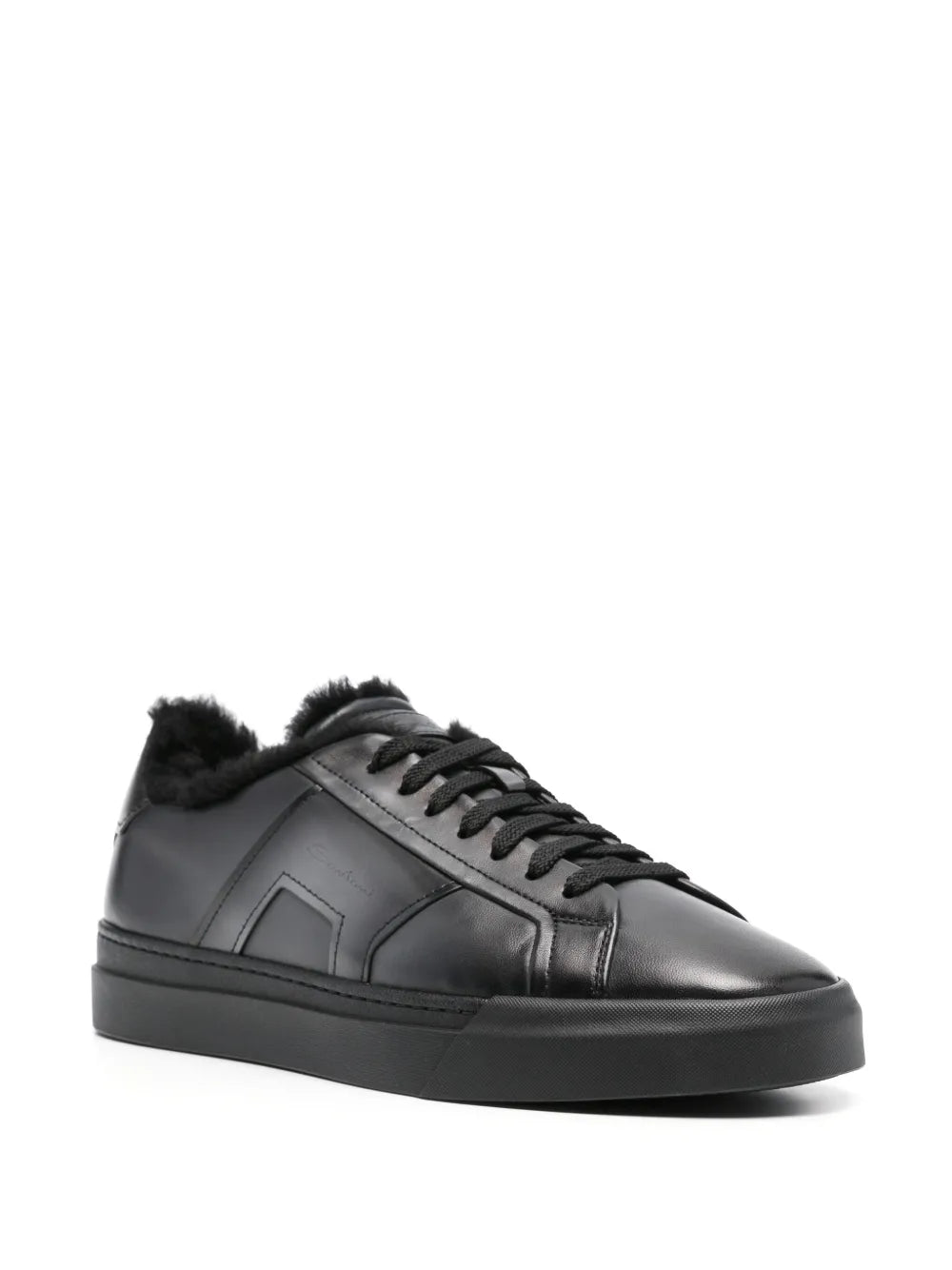 Santoni Leather Sneakers