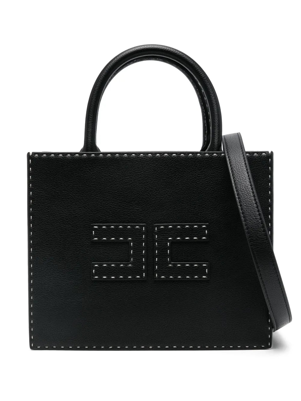 Elisabetta Franchismall contrasting-topstitching tote bag