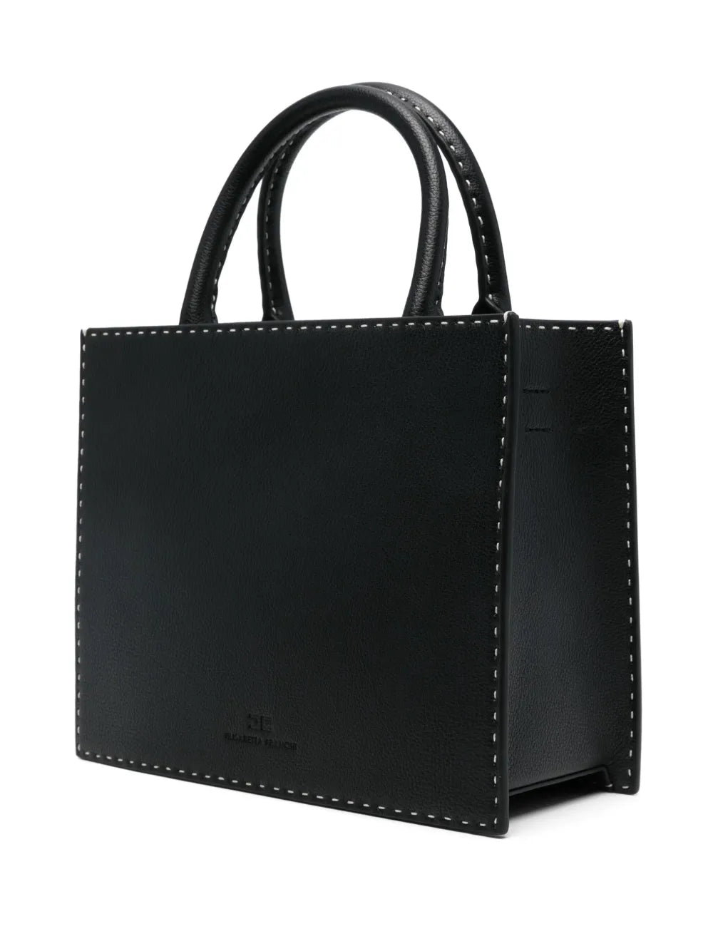 Elisabetta Franchismall contrasting-topstitching tote bag