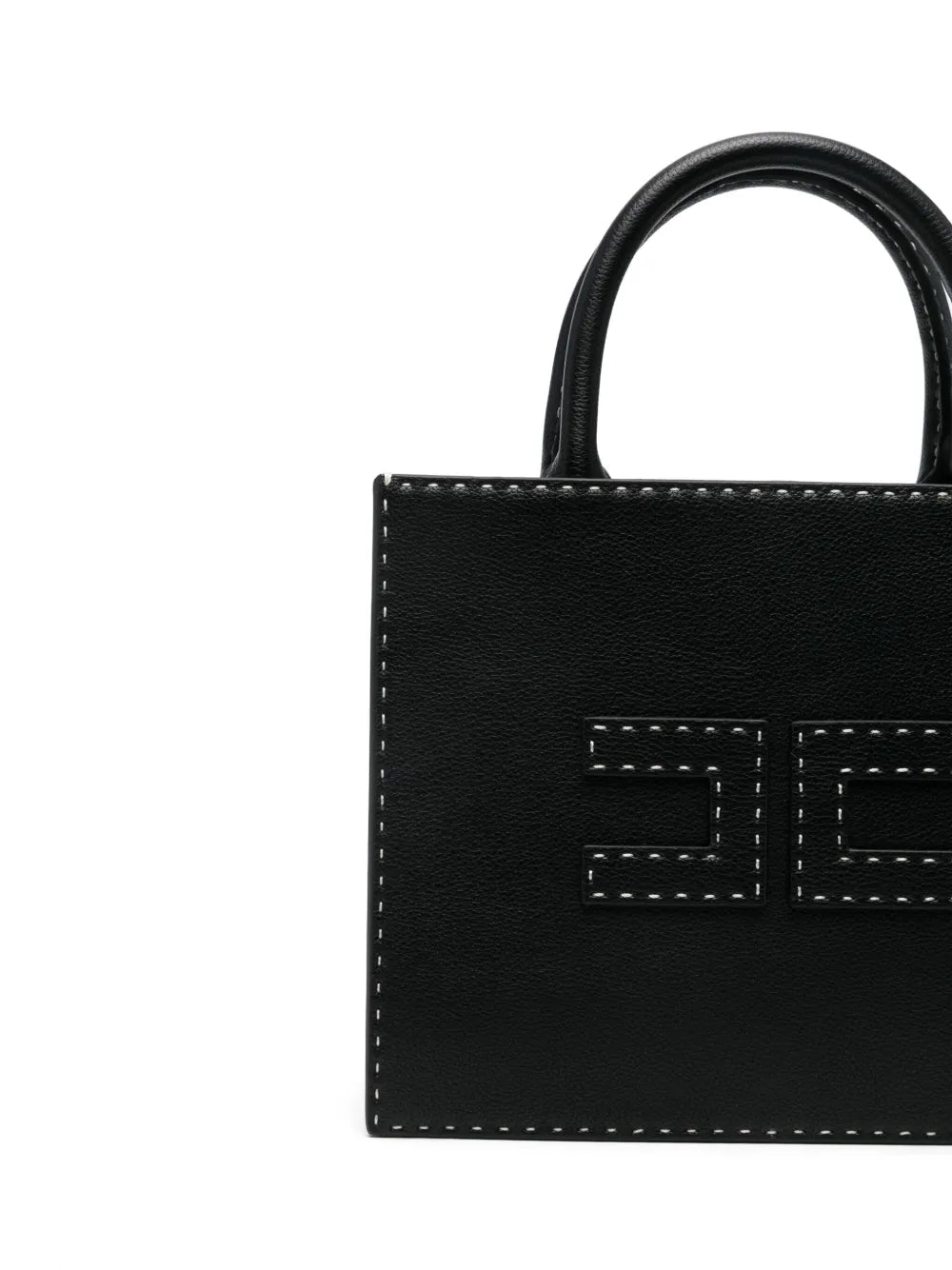 Elisabetta Franchismall contrasting-topstitching tote bag