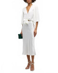 Salma Pleated Sleeves Blouse In Ivory