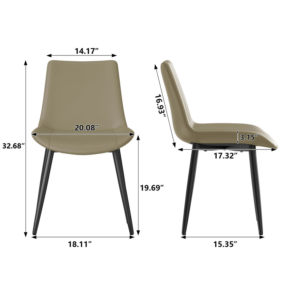 Modern Kitchen Chairs with Metal Frames